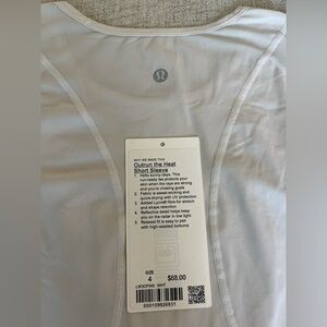 Lululemon Outrun the Heat Short Sleeve size 4